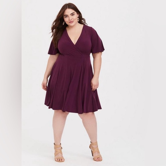 torrid Dresses & Skirts - NWT Torrid mini studio knit faux wrap dress